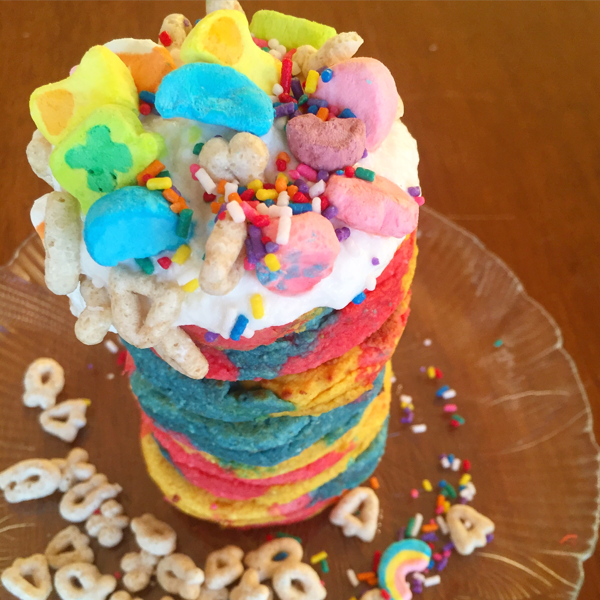 Image result for unicorn stacked pancakes